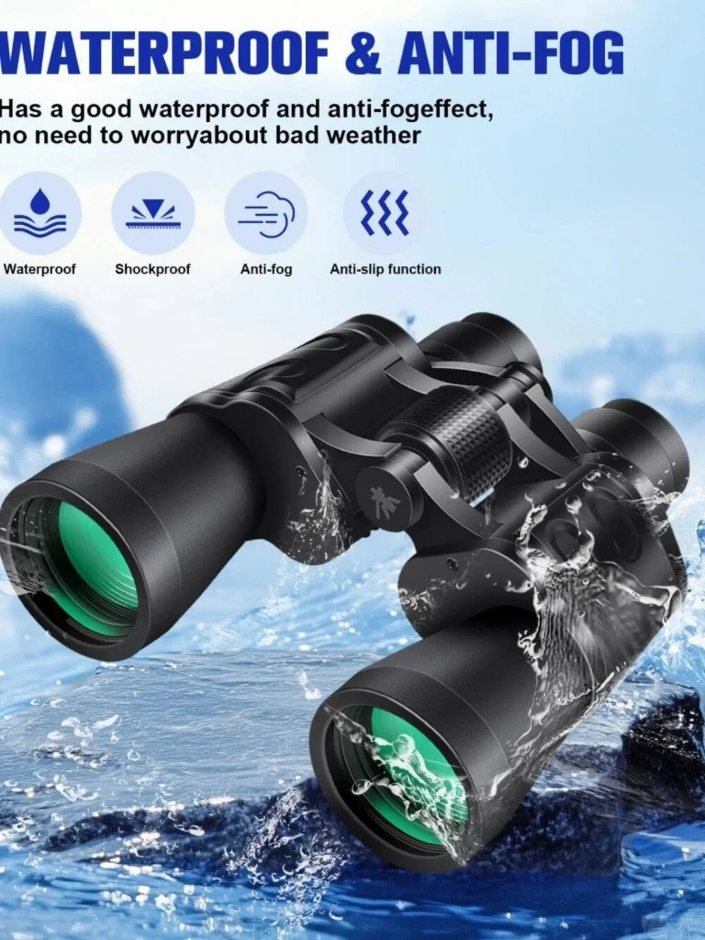 High-Powered 20x50 Binoculars for Bird Watching, Travel, Stargazing & Hunting
